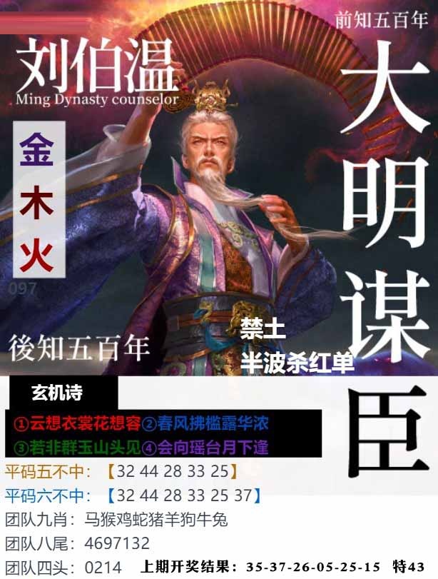 097期大明谋臣[图]